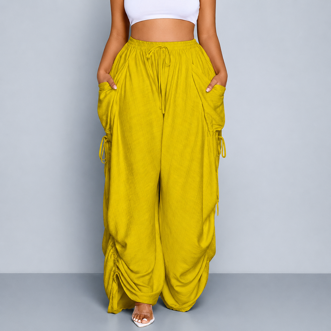 Casual Plus Size Loose Fit Pants For Women
