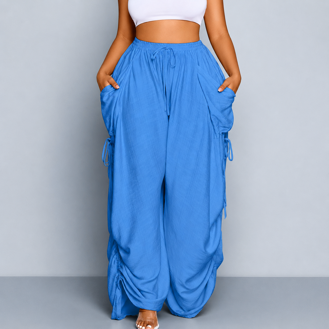 Casual Plus Size Loose Fit Pants For Women