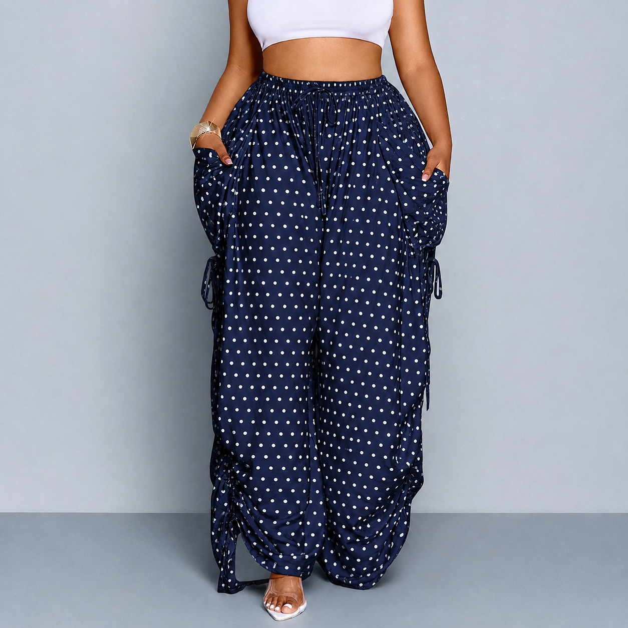 Casual Plus Size Loose Fit Pants For Women