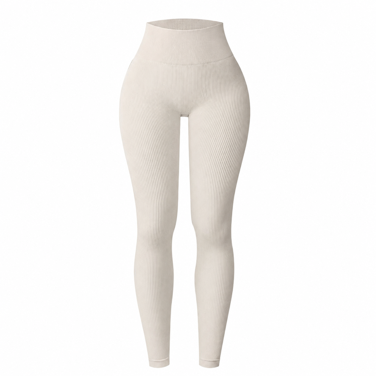 Soft Elastic Ribbed Compression Sports Pant For Women