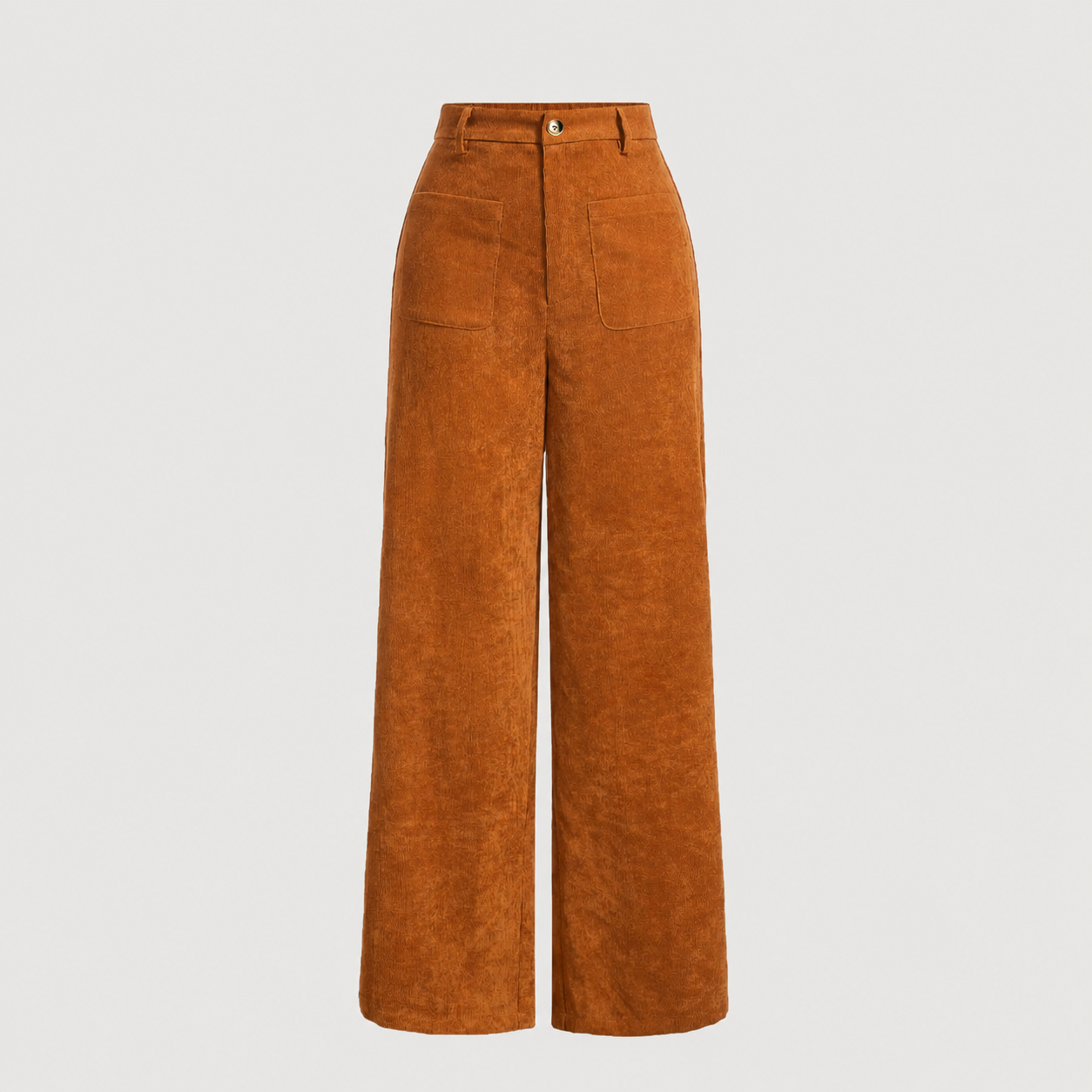 Casual High Rise Trousers Pants With Pockets For Women