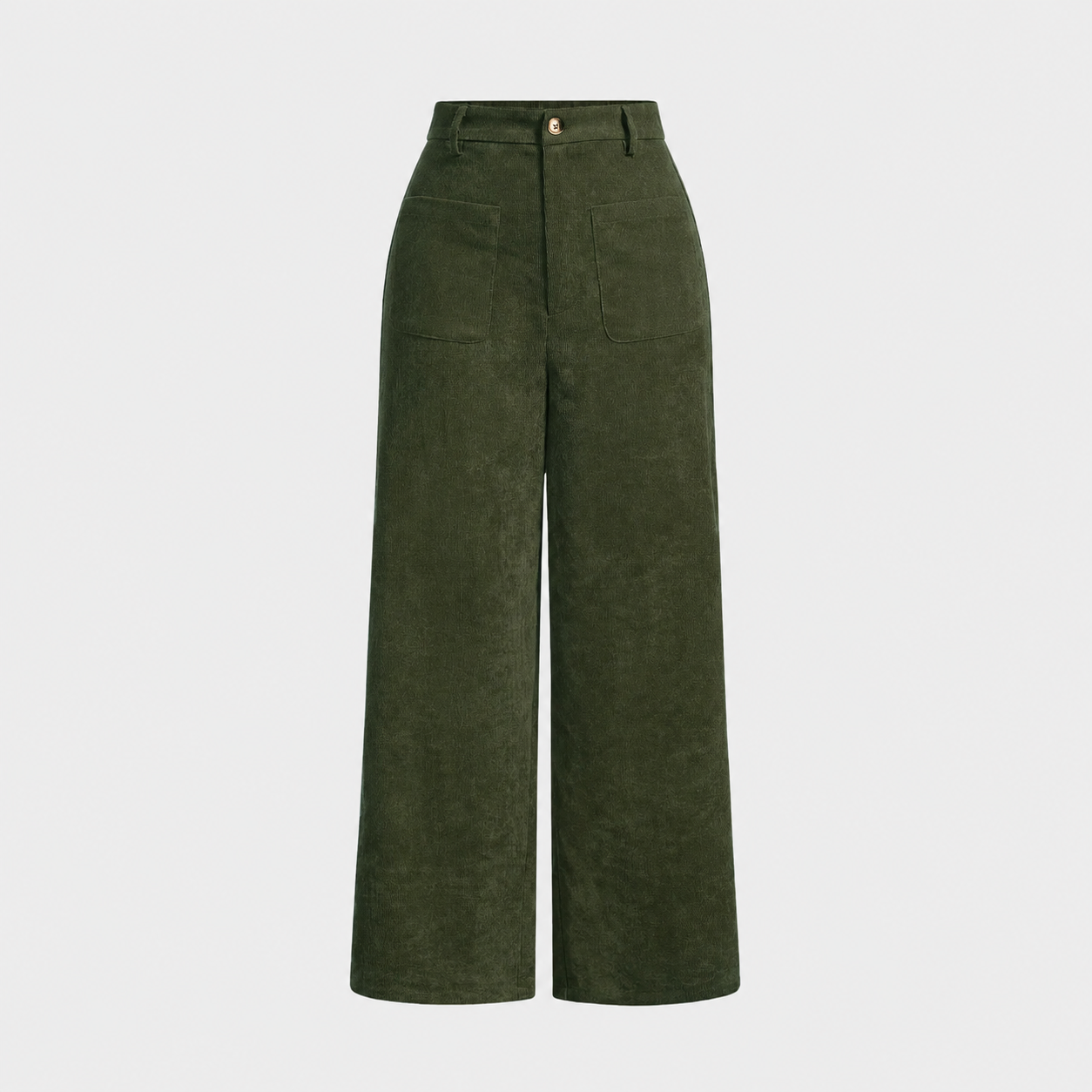Casual High Rise Trousers Pants With Pockets For Women