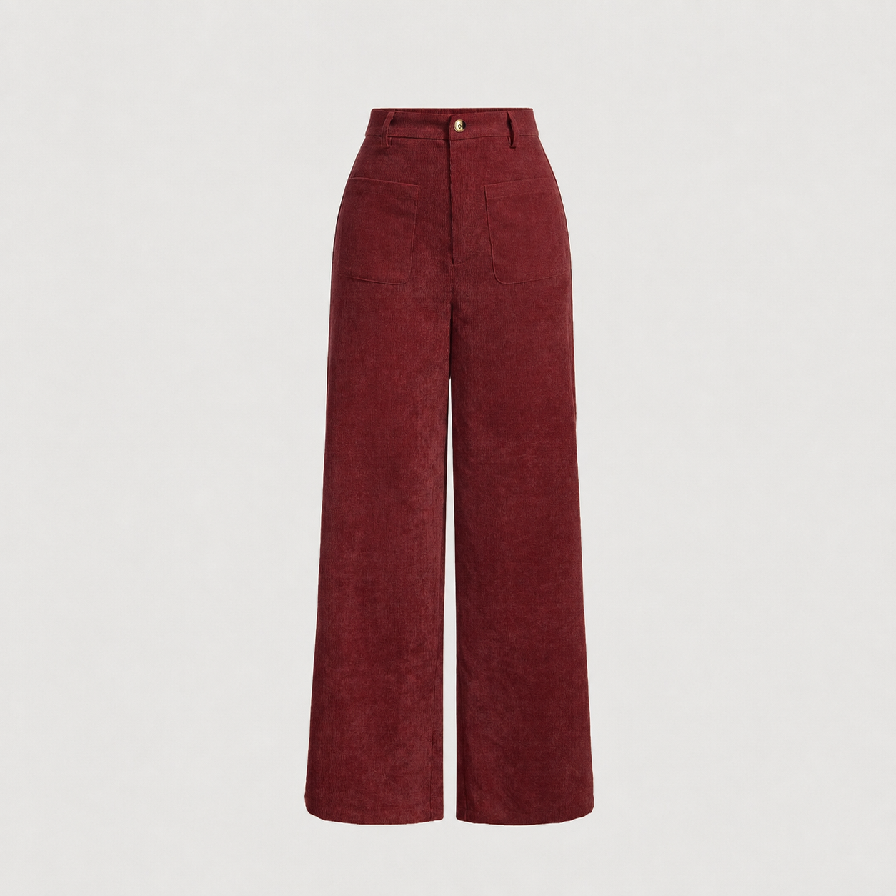 Casual High Rise Trousers Pants With Pockets For Women
