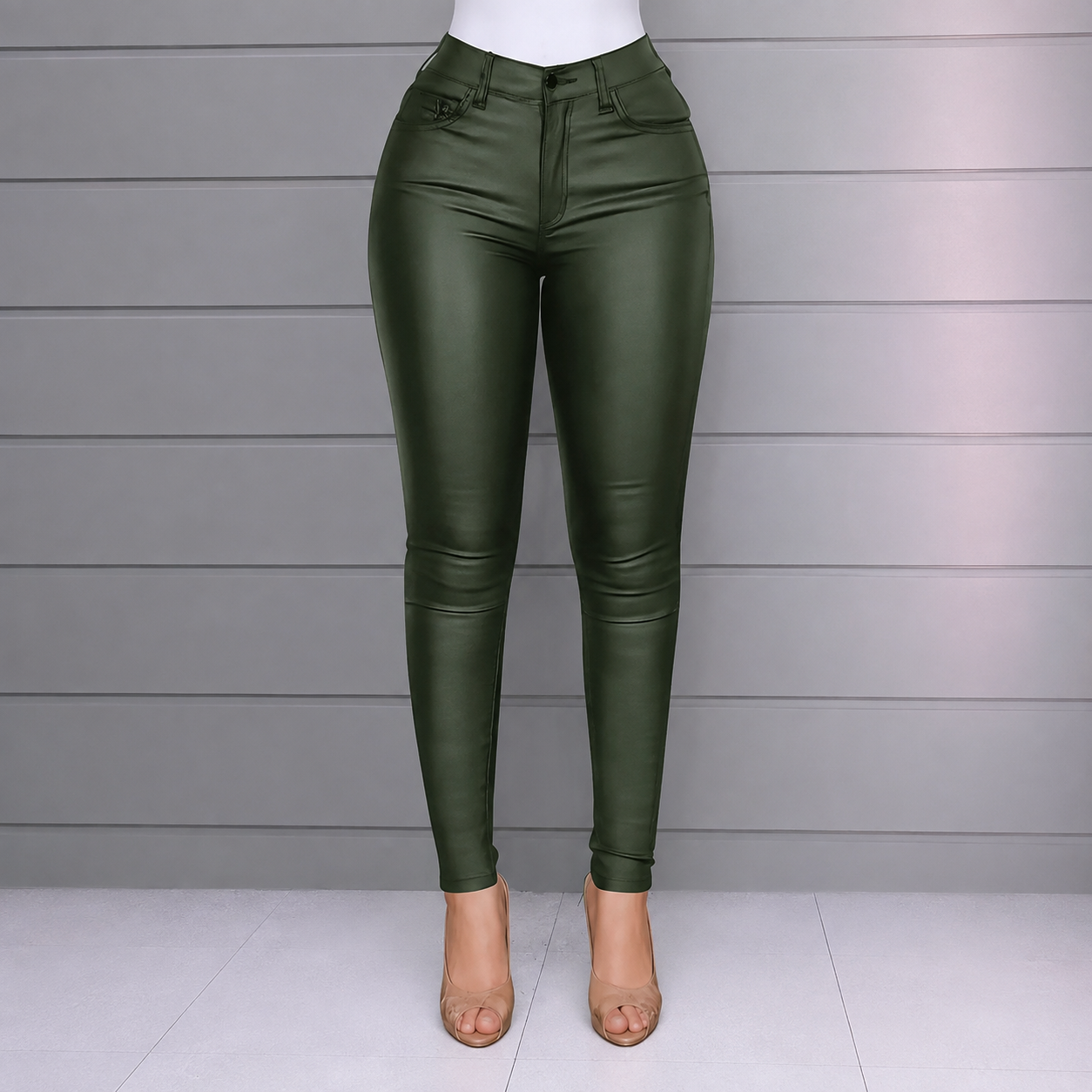 Fleece Lined Skinny Long Pants For Women