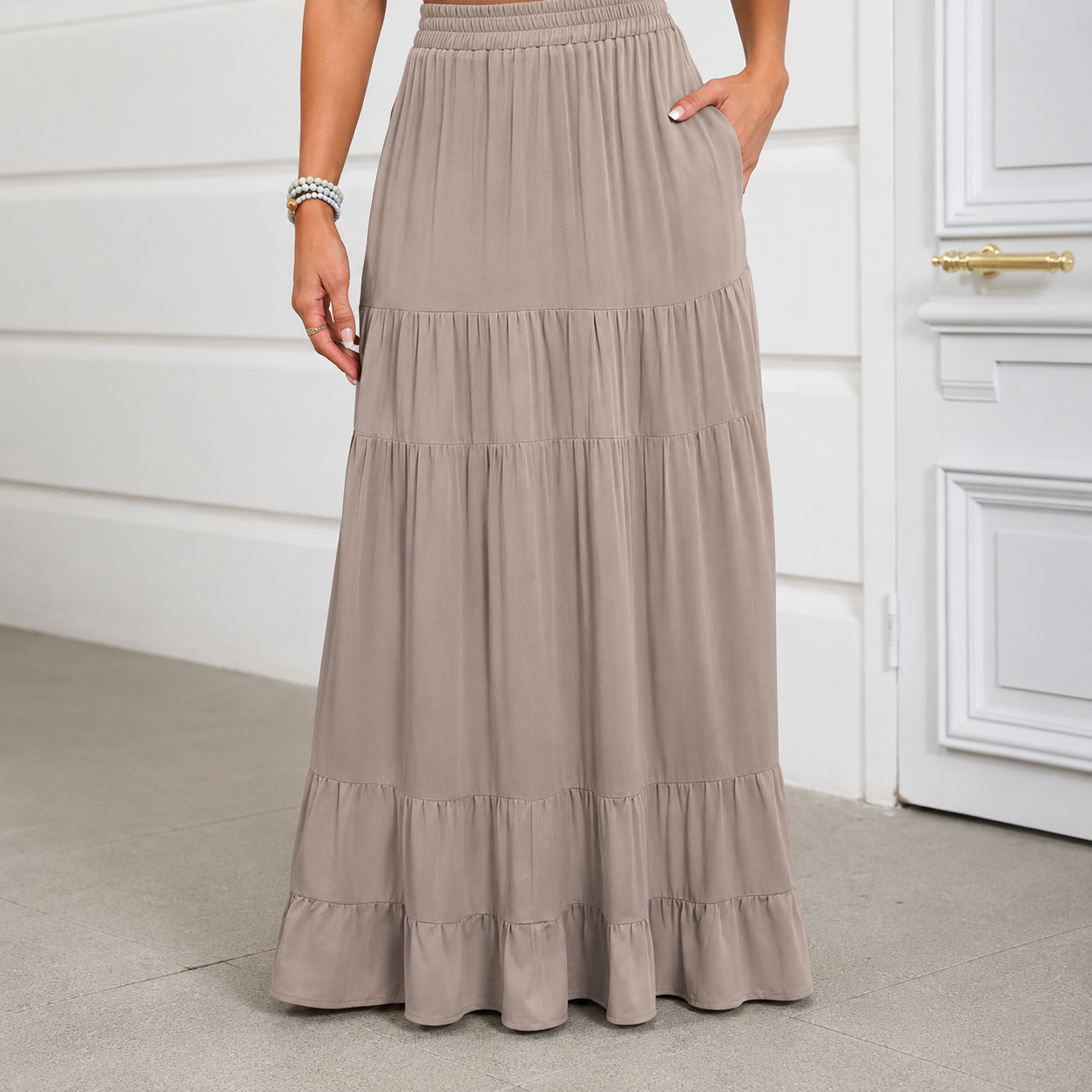 Casual Maxi Skirt For Summer Outfits For Women