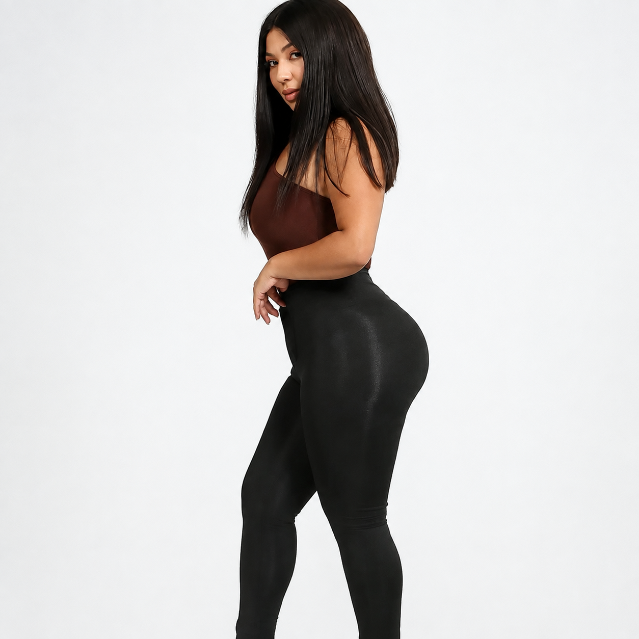 High Rise Colombian Compression Skinny Fit Pants For Women
