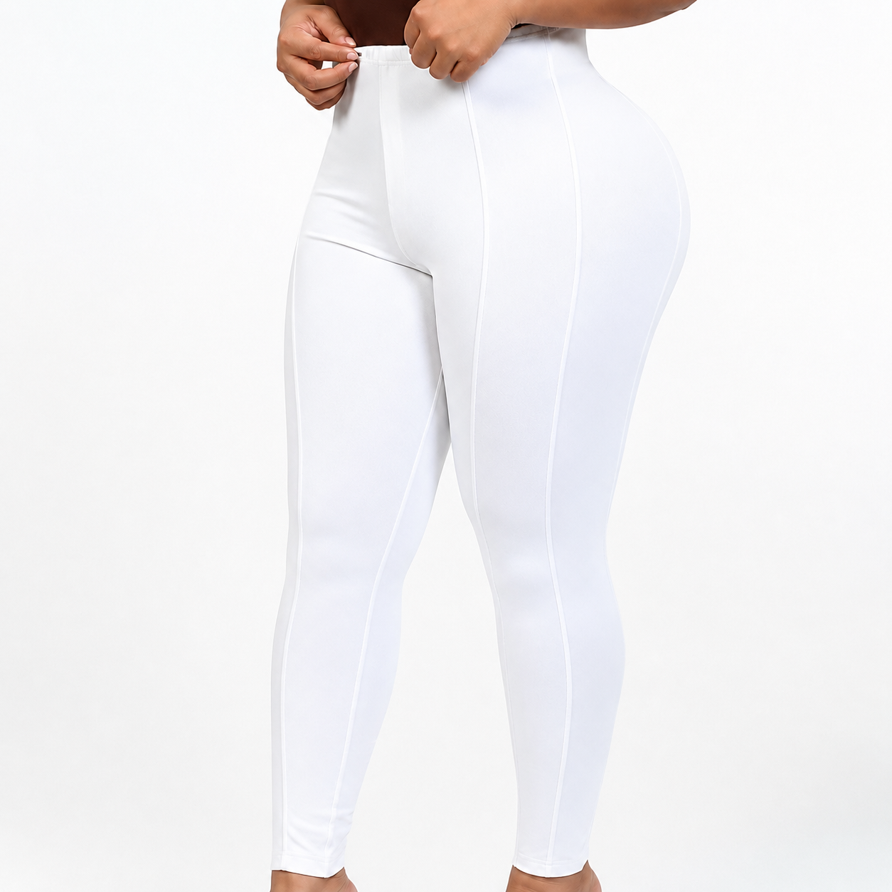 High Rise Colombian Compression Skinny Fit Pants For Women