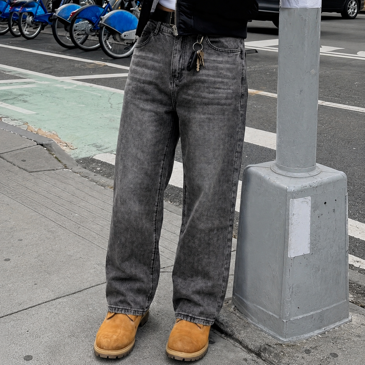 Casual Wide Oversized Loose Classic Jeans For Men