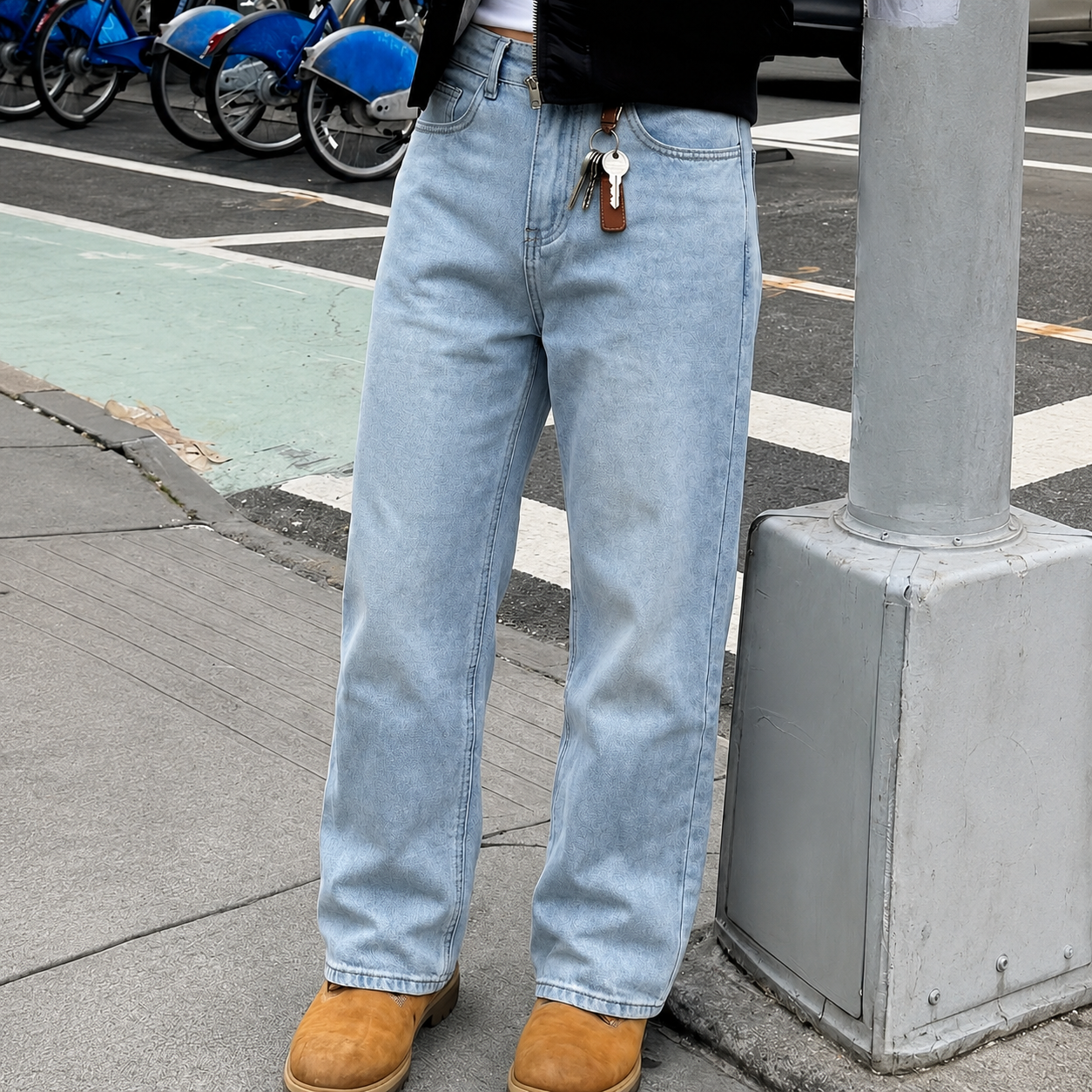 Casual Wide Oversized Loose Classic Jeans For Men