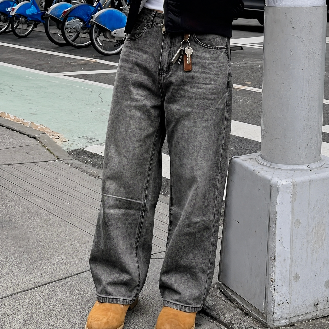 Casual Wide Oversized Loose Classic Jeans For Men