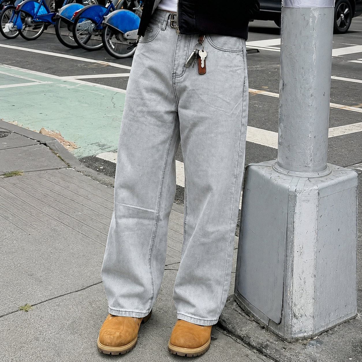 Casual Wide Oversized Loose Classic Jeans For Men