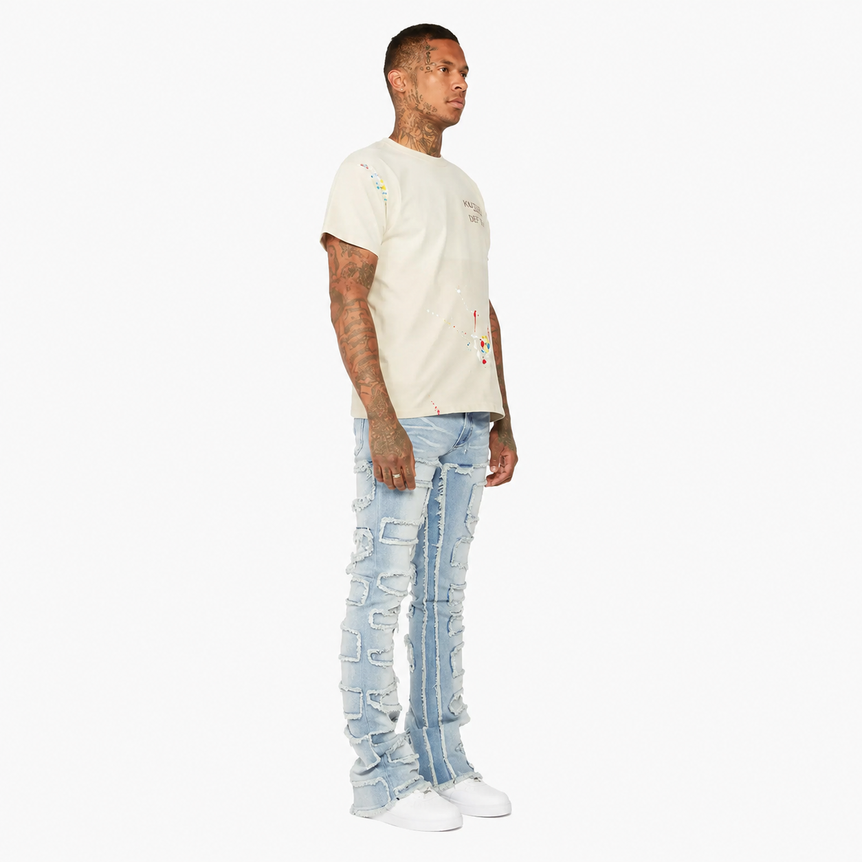 Stacked Flare Casual Jeans For Women