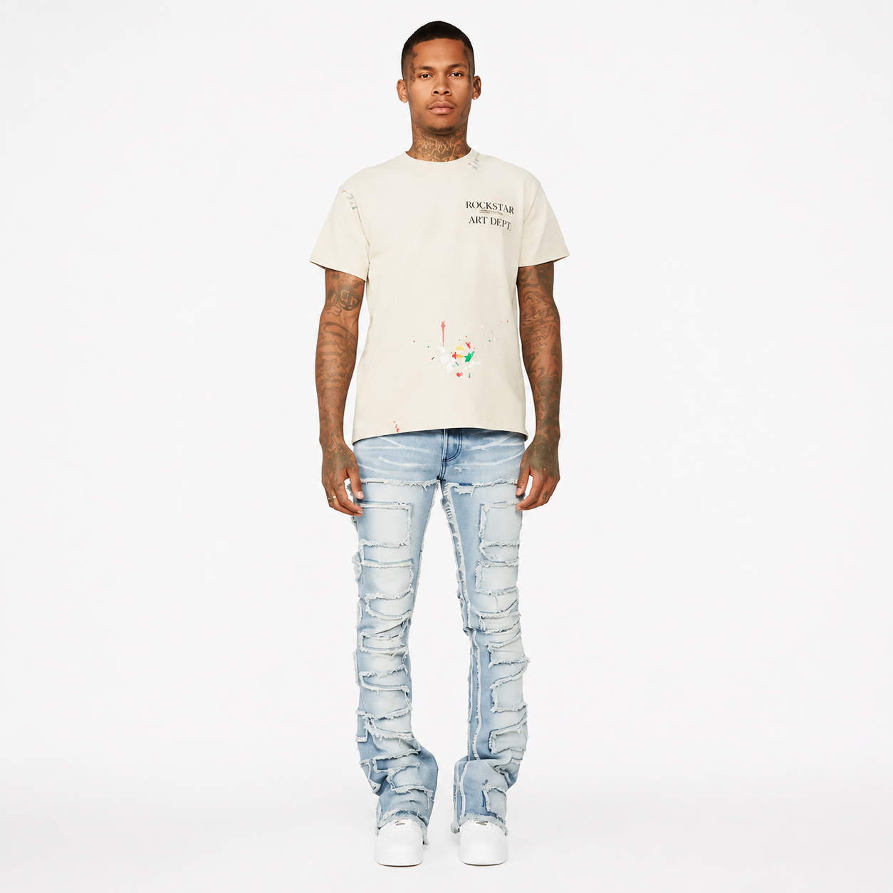 Stacked Flare Casual Jeans For Women