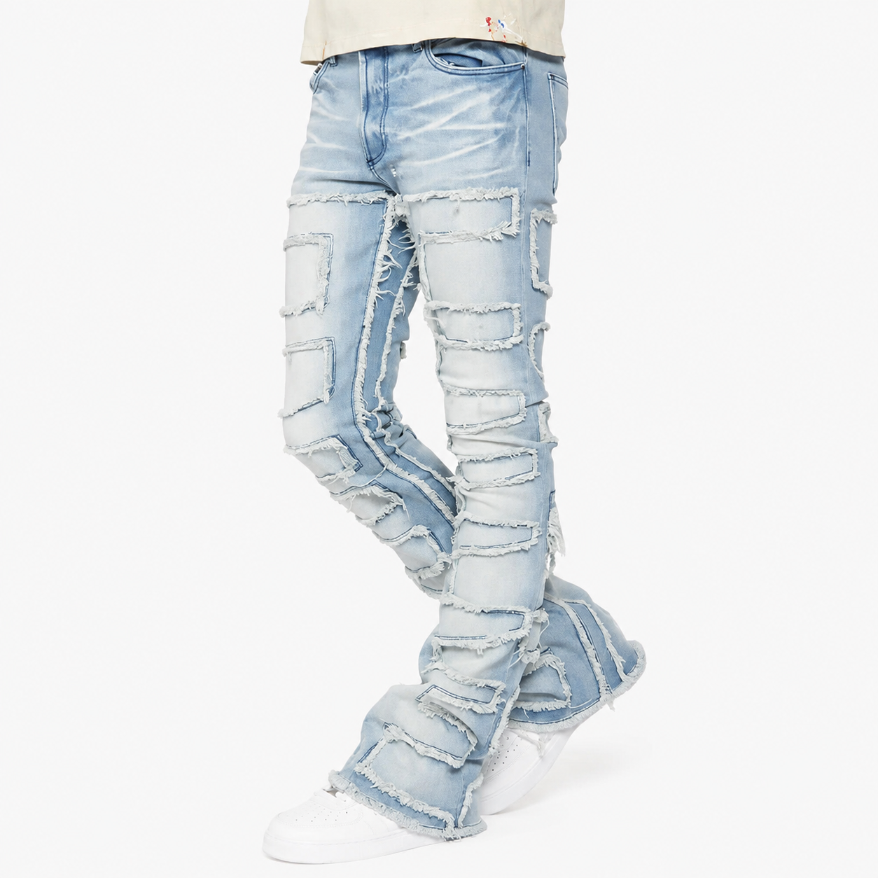 Stacked Flare Casual Jeans For Women
