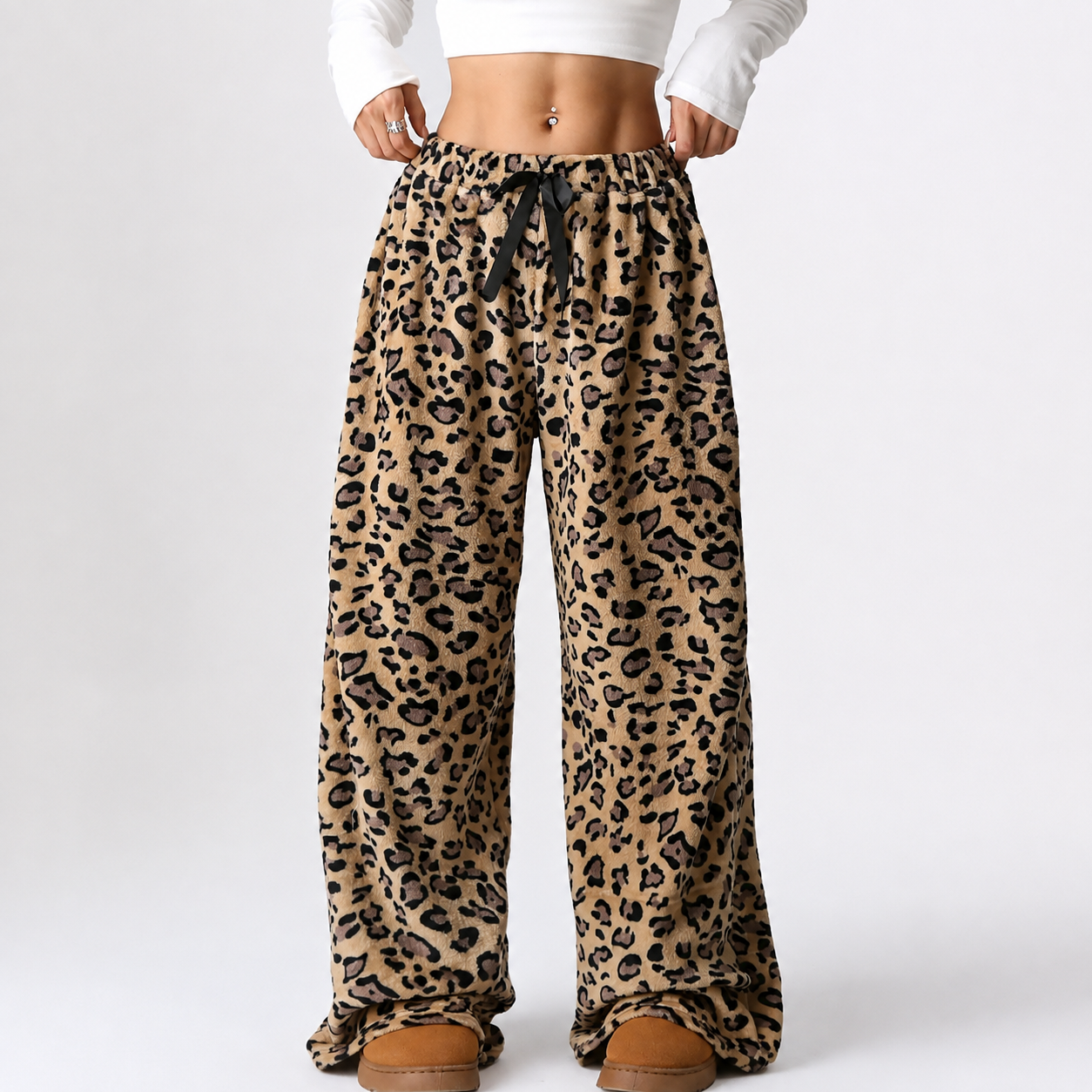 Casual Wide Athleisure Streetwear Pants For Women
