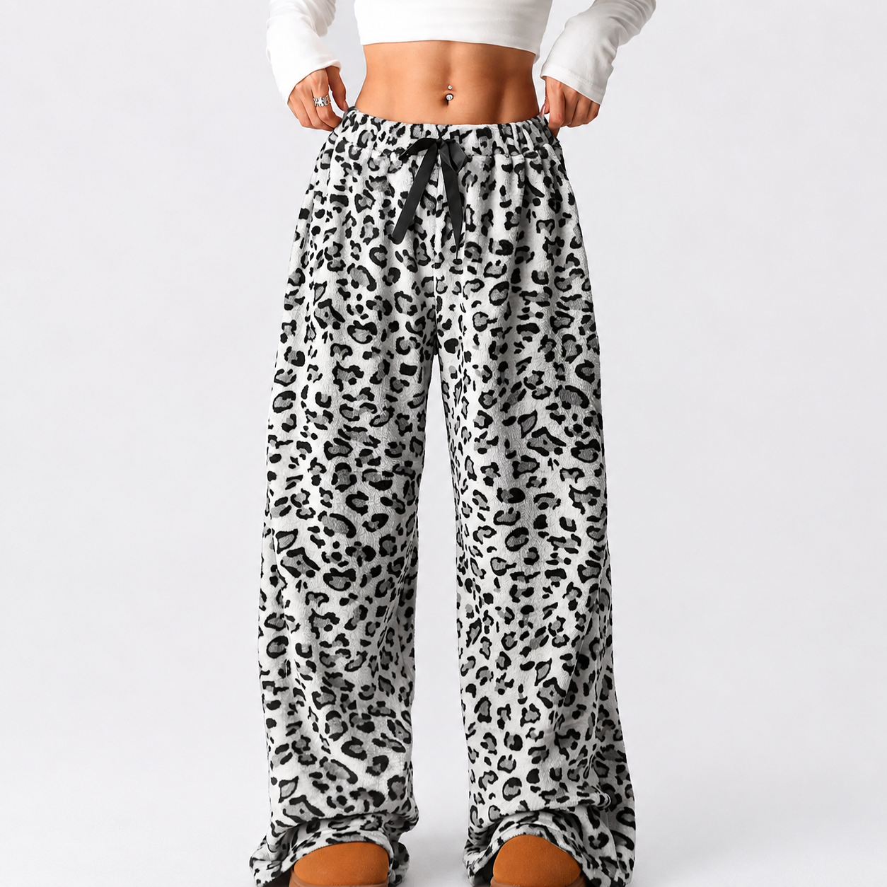 Casual Wide Athleisure Streetwear Pants For Women