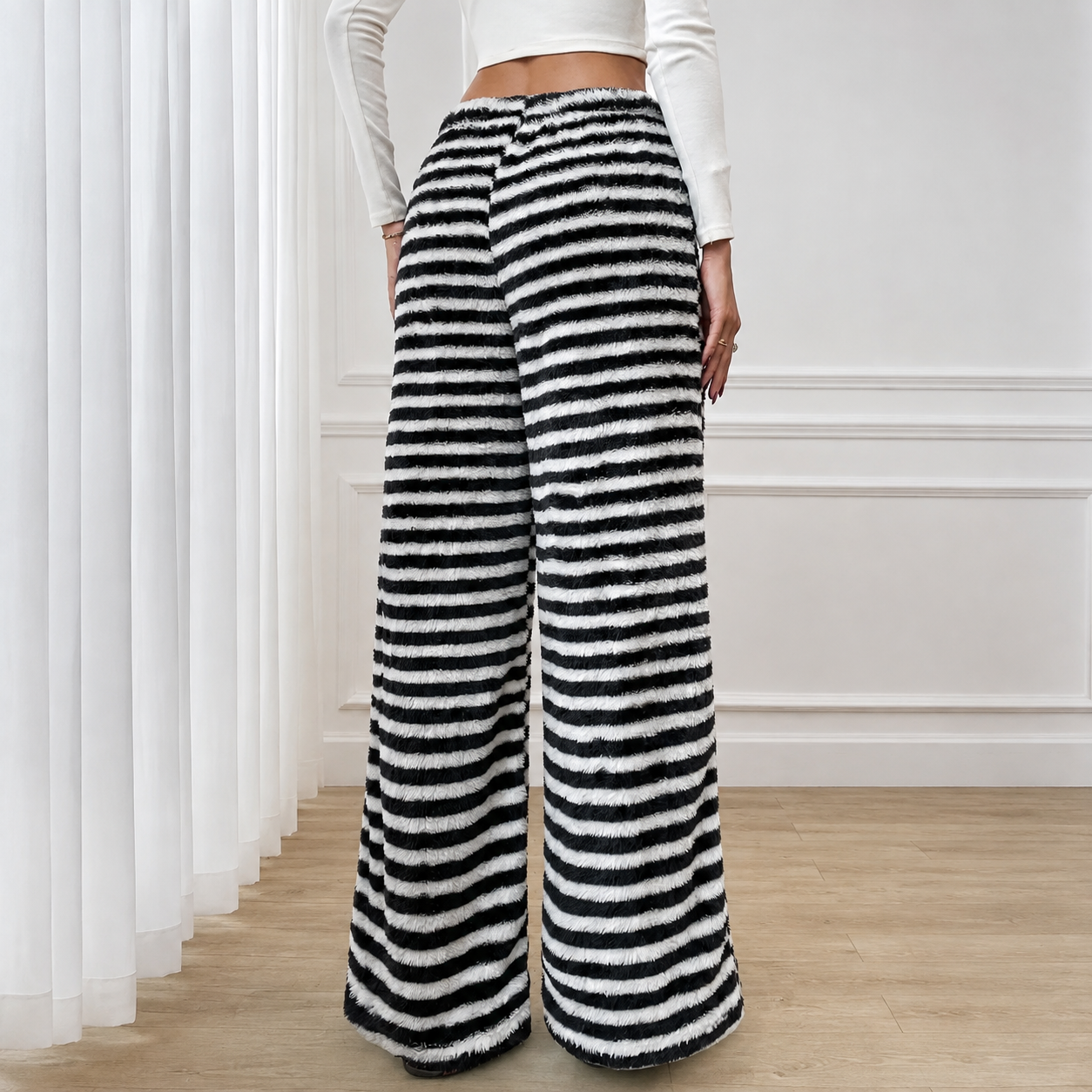 Casual Wide Athleisure Streetwear Pants For Women