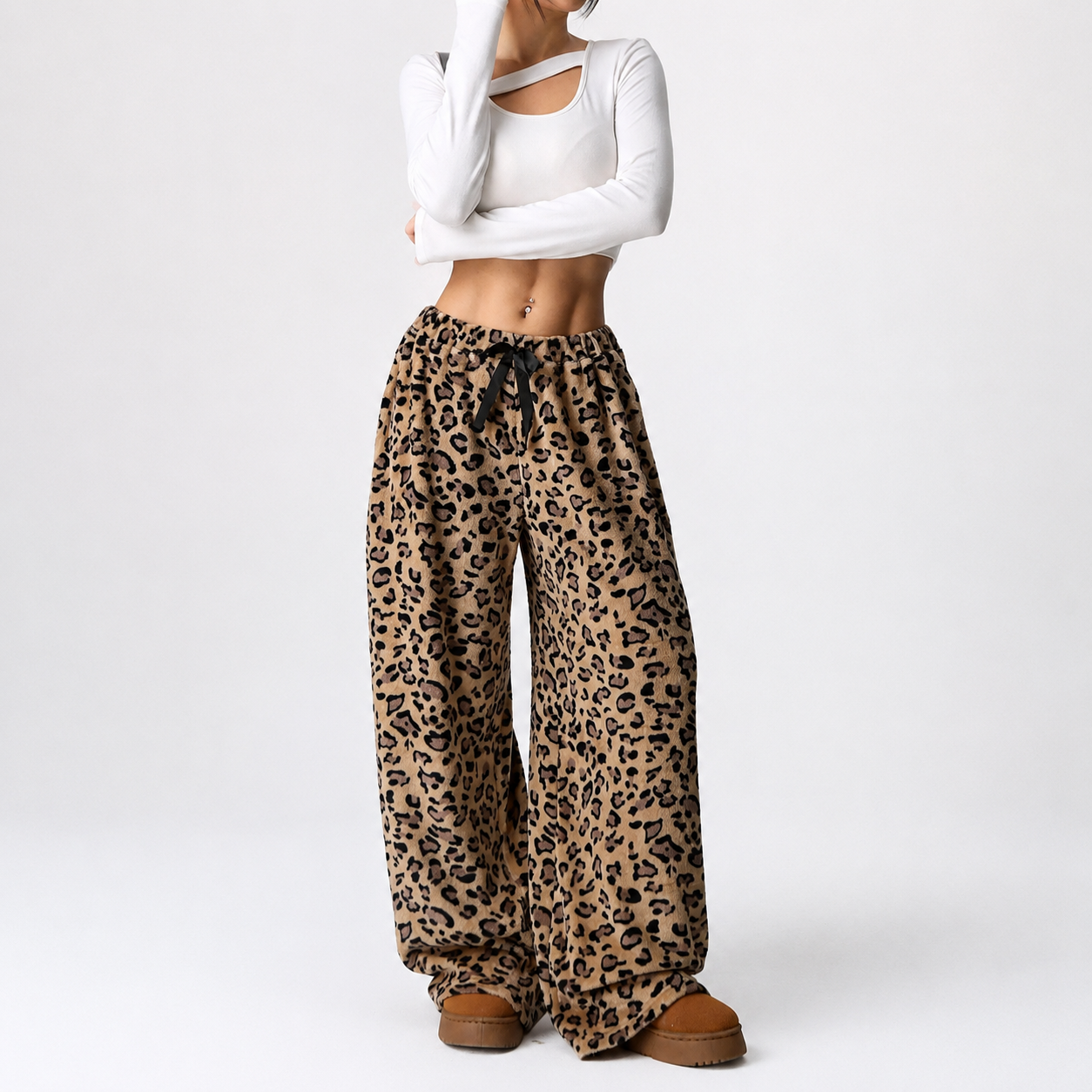 Casual Wide Athleisure Streetwear Pants For Women