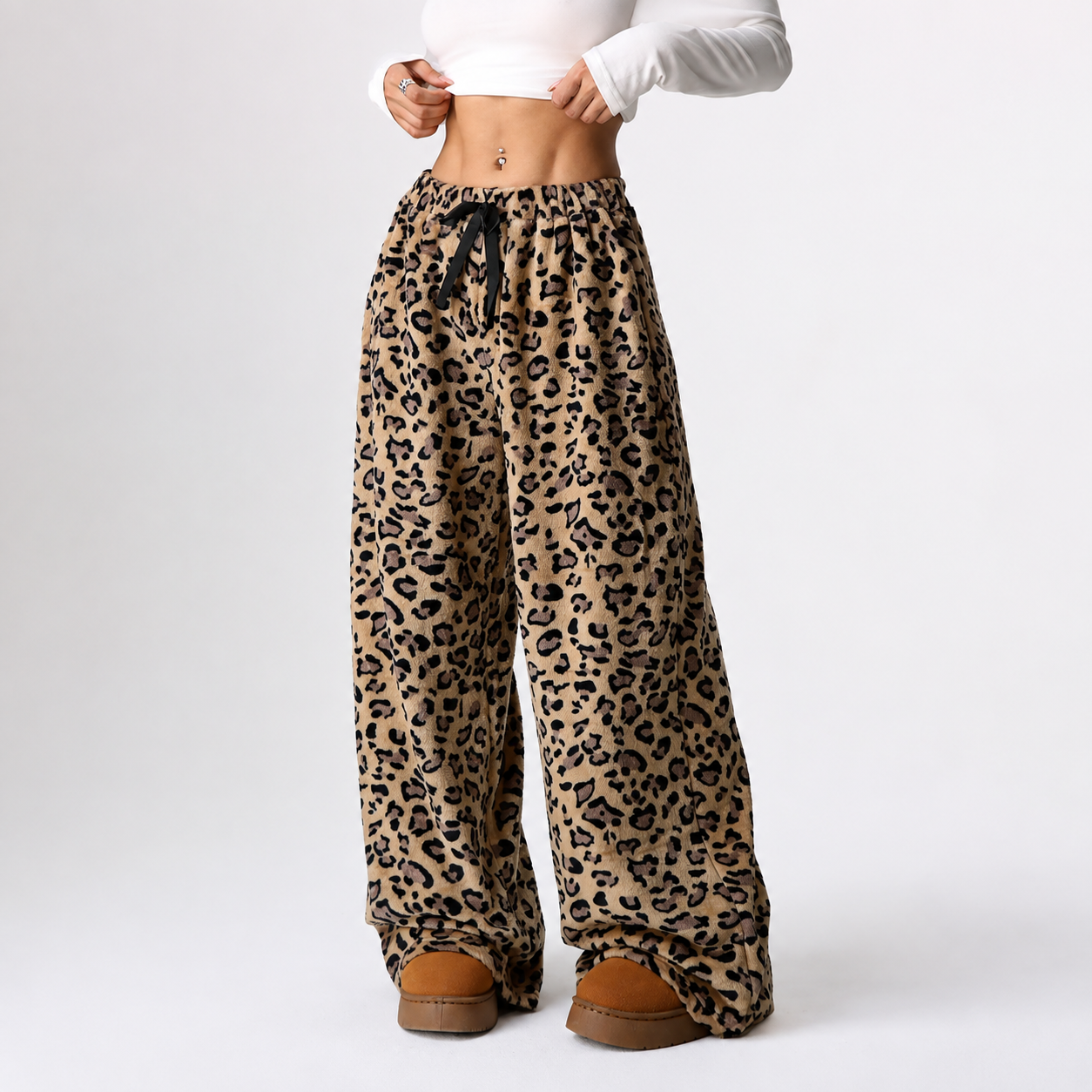 Casual Wide Athleisure Streetwear Pants For Women