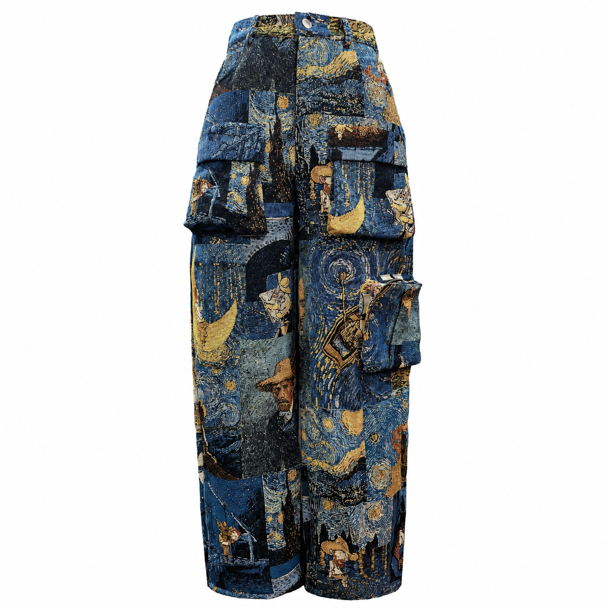 Casual Baggy Cargo Patchwork Streetwear Pants For Women