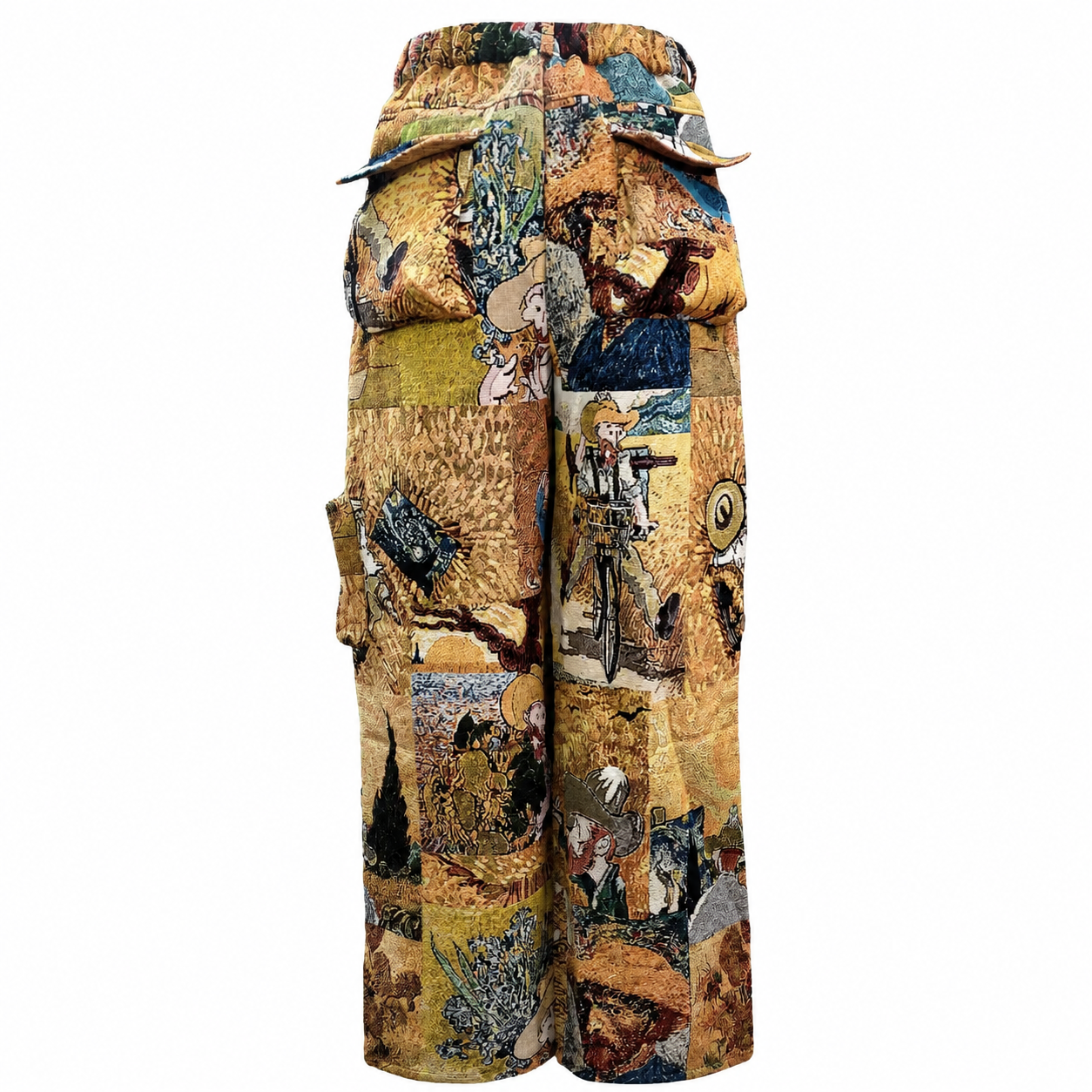 Casual Baggy Cargo Patchwork Streetwear Pants For Women
