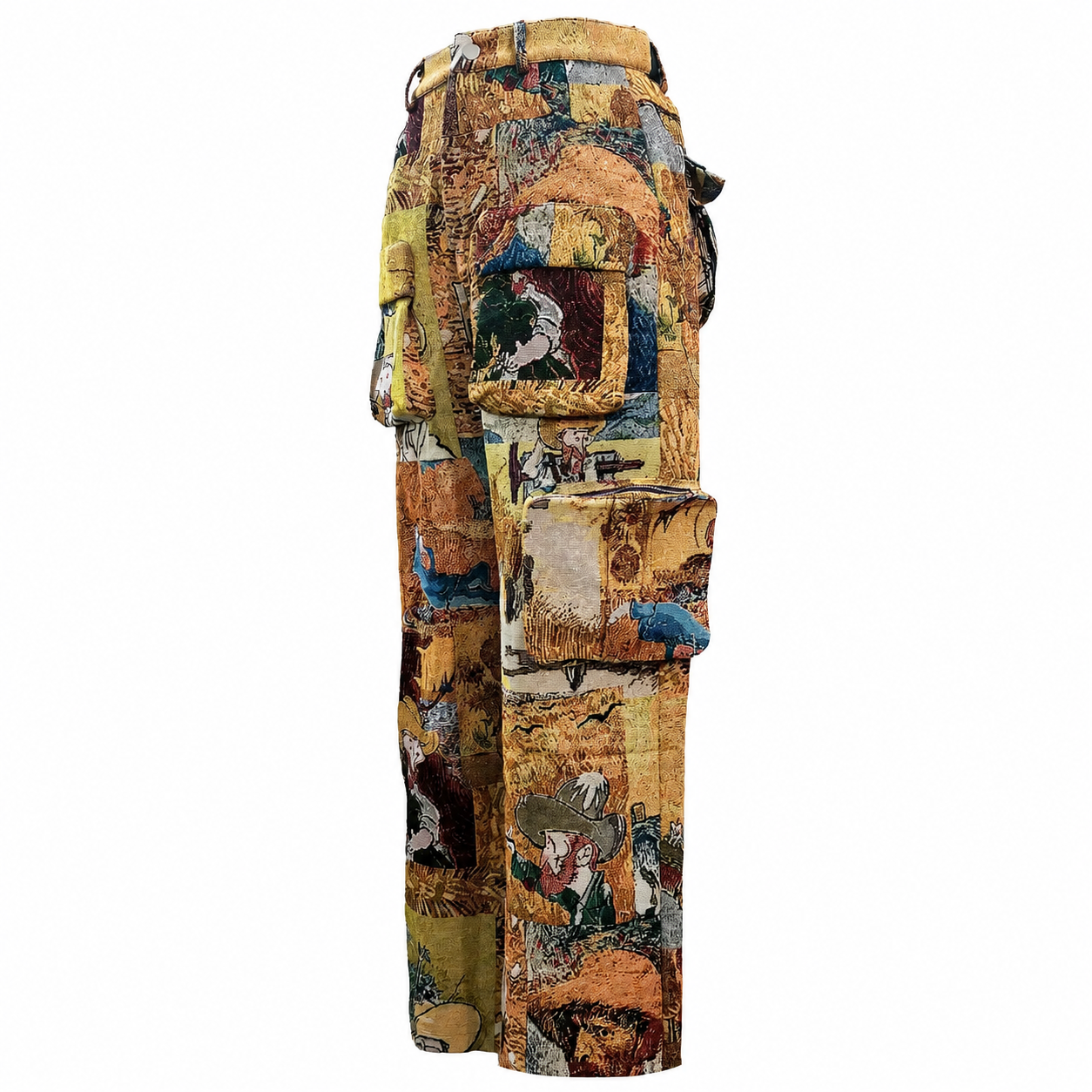 Casual Baggy Cargo Patchwork Streetwear Pants For Women