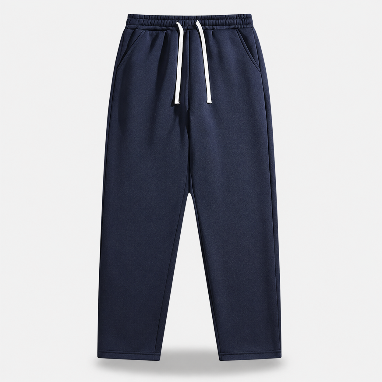 Loose Fit Drawstring Casual Cotton Pants with Pockets for Men