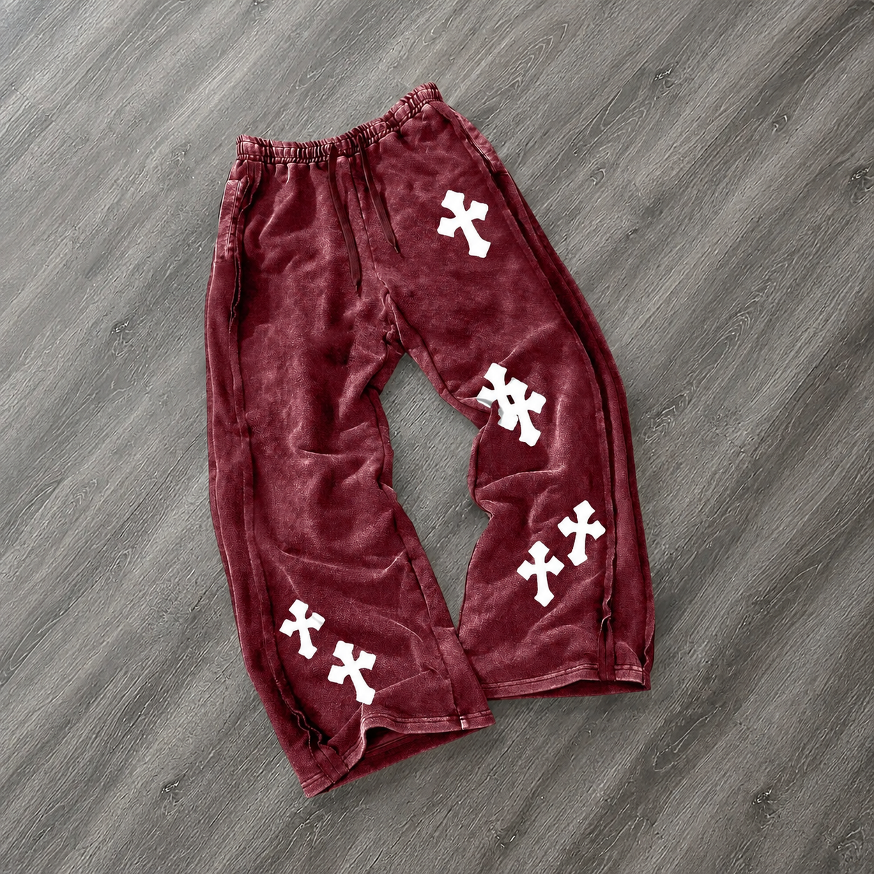 Casual Long Straight Washed Cotton Pants For Men