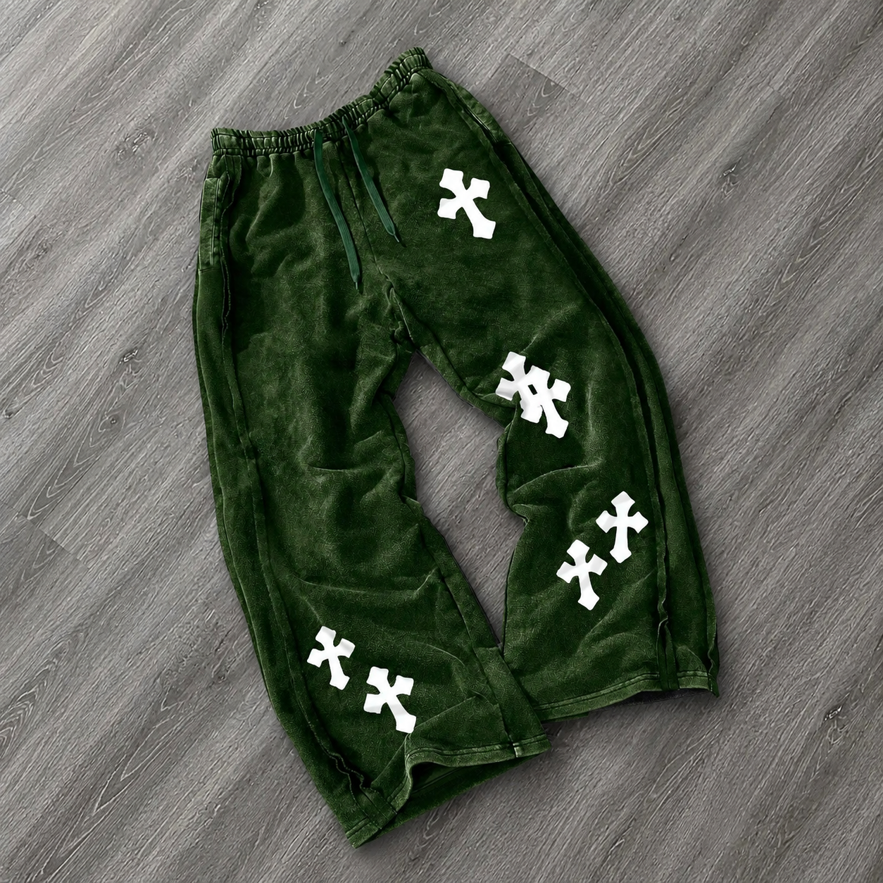 Casual Long Straight Washed Cotton Pants For Men