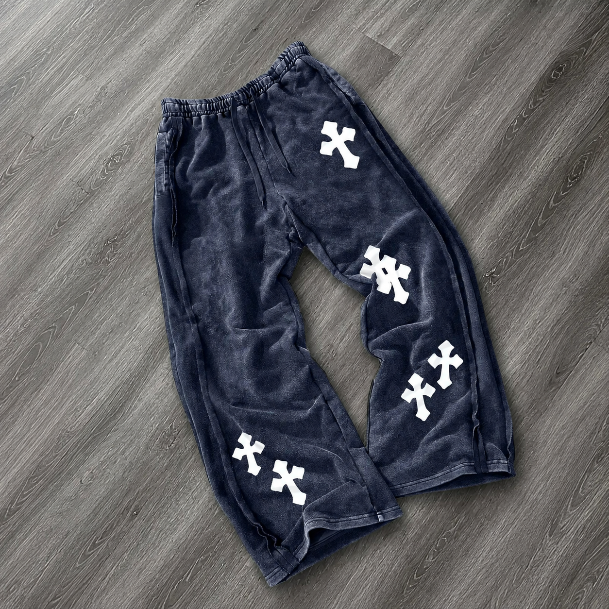 Casual Long Straight Washed Cotton Pants For Men