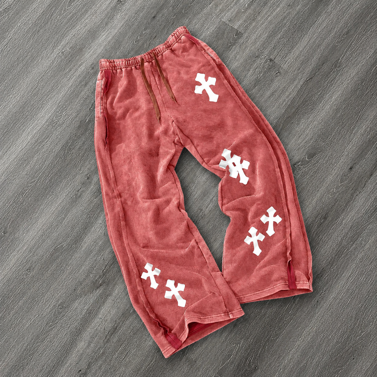 Casual Long Straight Washed Cotton Pants For Men