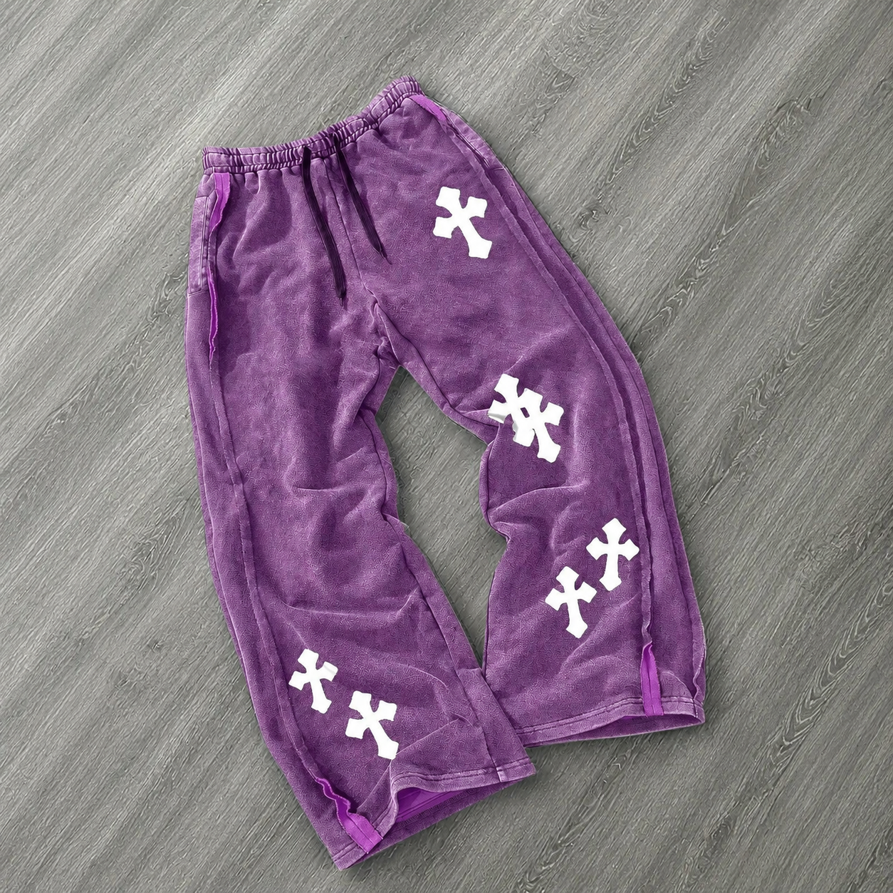 Casual Long Straight Washed Cotton Pants For Men