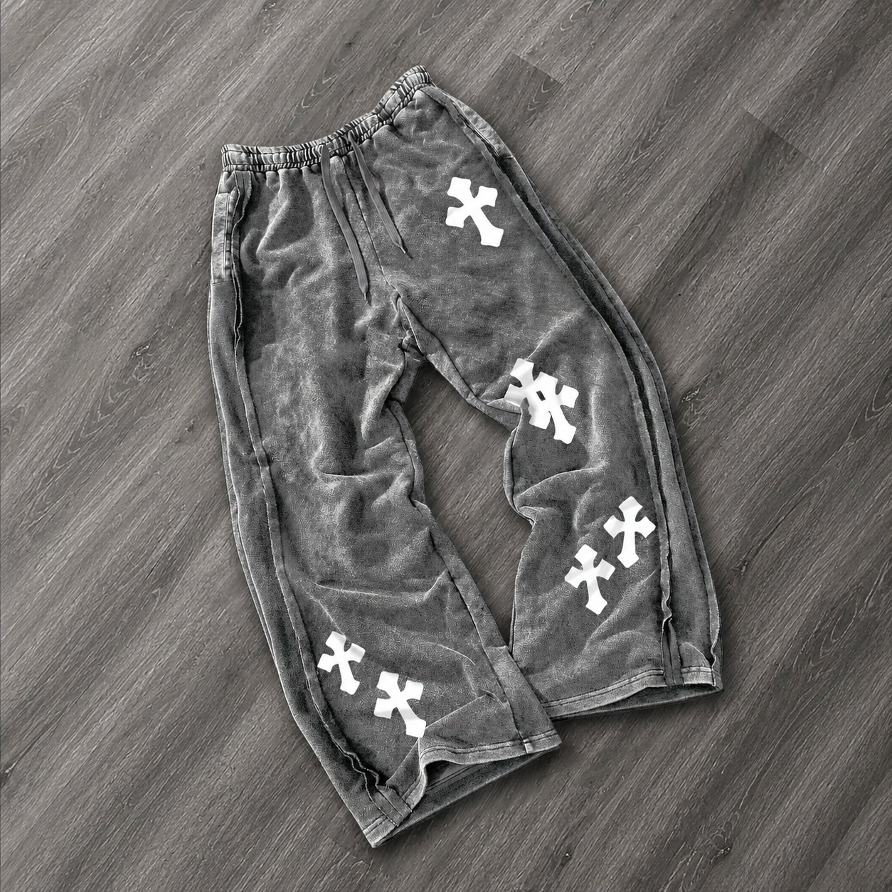 Casual Long Straight Washed Cotton Pants For Men