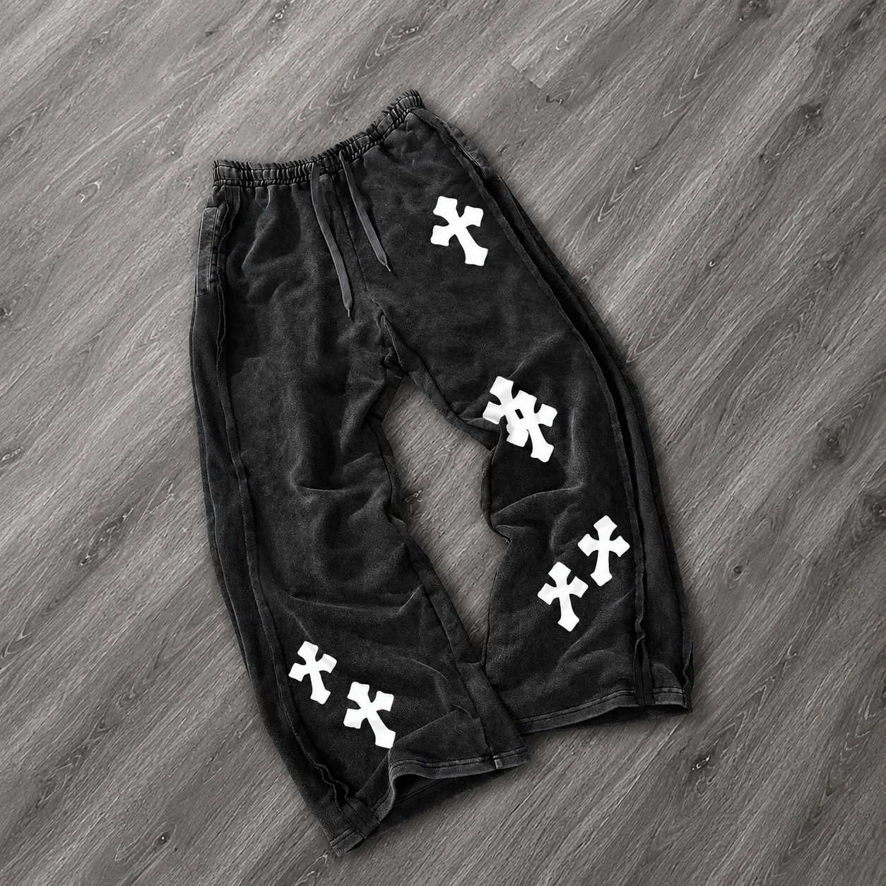 Casual Long Straight Washed Cotton Pants For Men