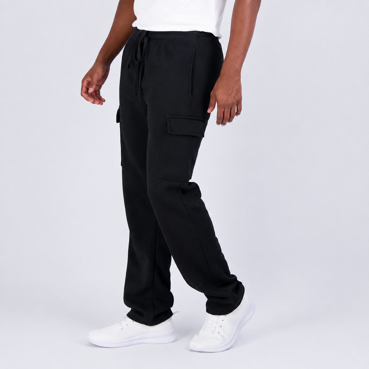 Pack of 3 Tech Fleece Cargo Sweatpants with Multi-Pocket Design for Men