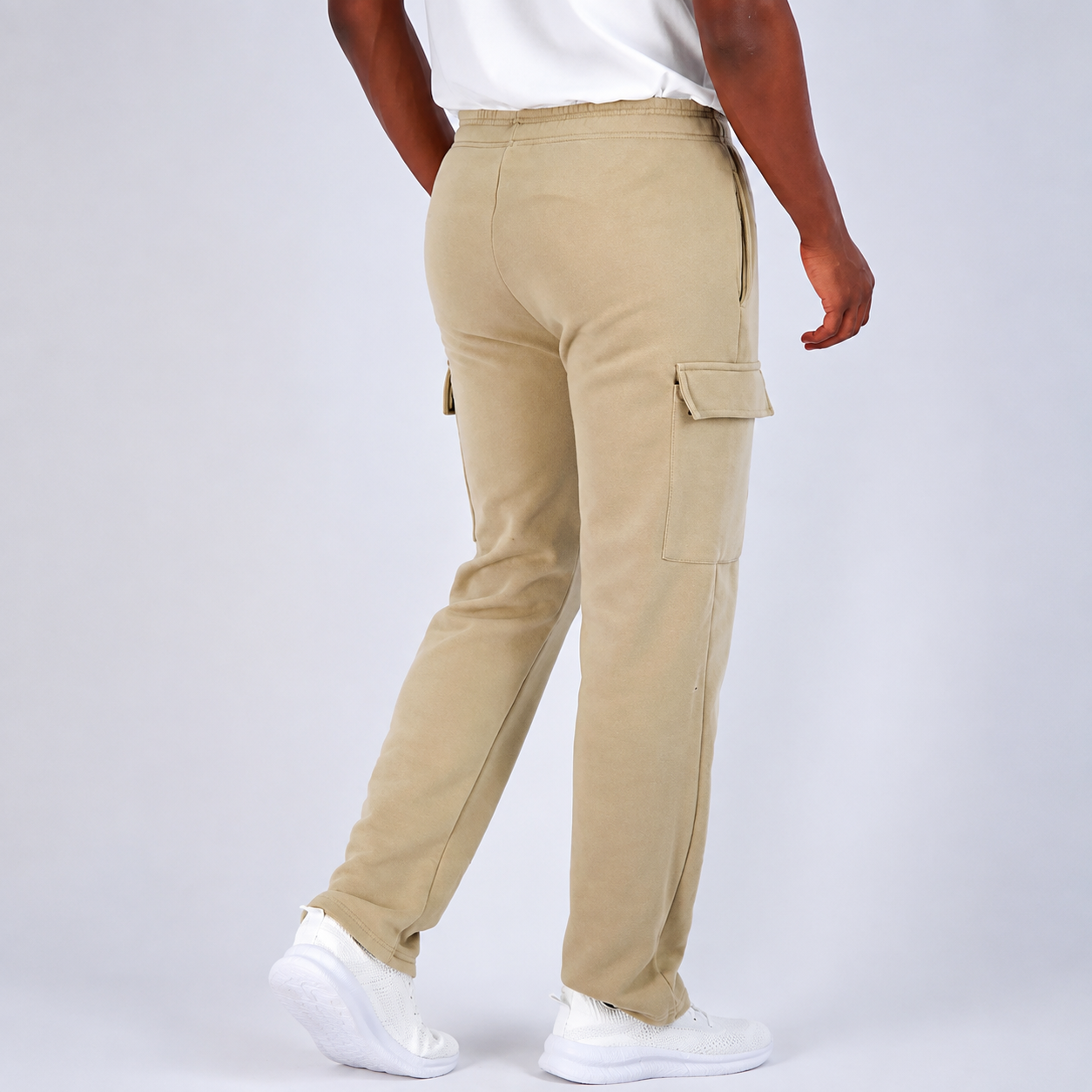 Pack of 3 Tech Fleece Cargo Sweatpants with Multi-Pocket Design for Men