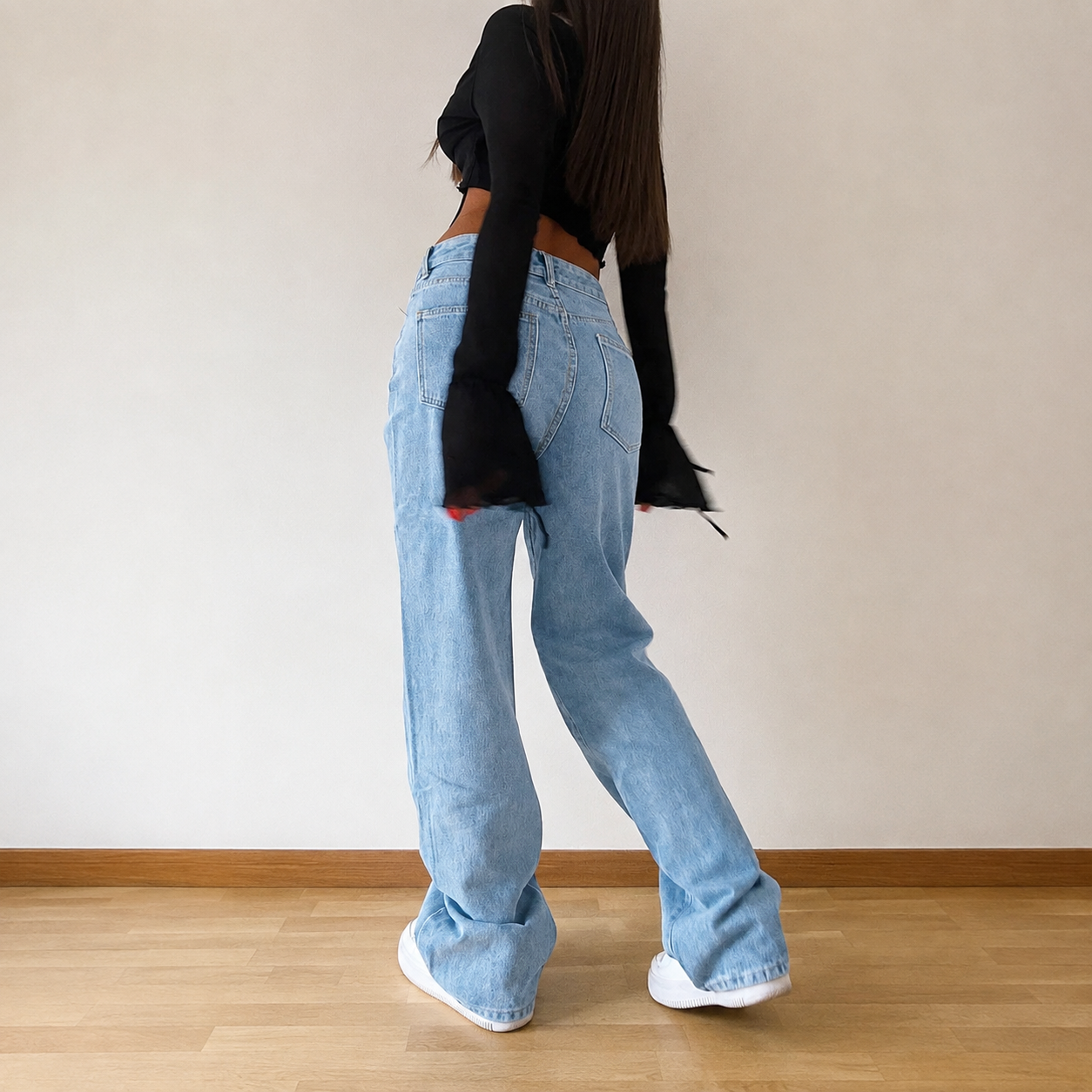 Vintage Loose Stacked Straight Casual Jeans For Women