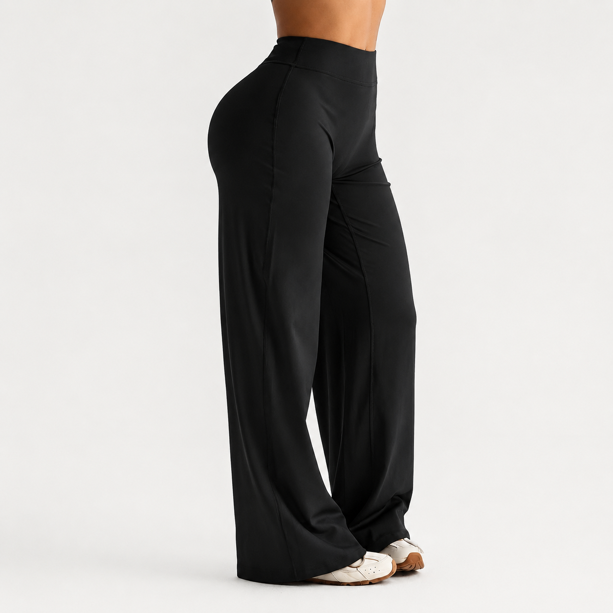 Casual Wide Flare Workout Sports Pants For Women