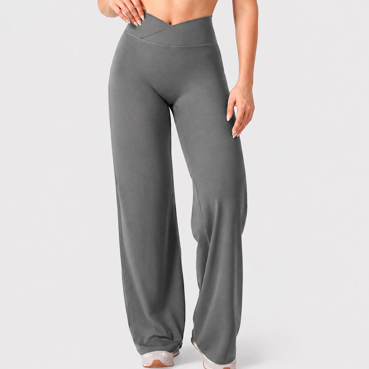 Casual Wide Flare Workout Sports Pants For Women