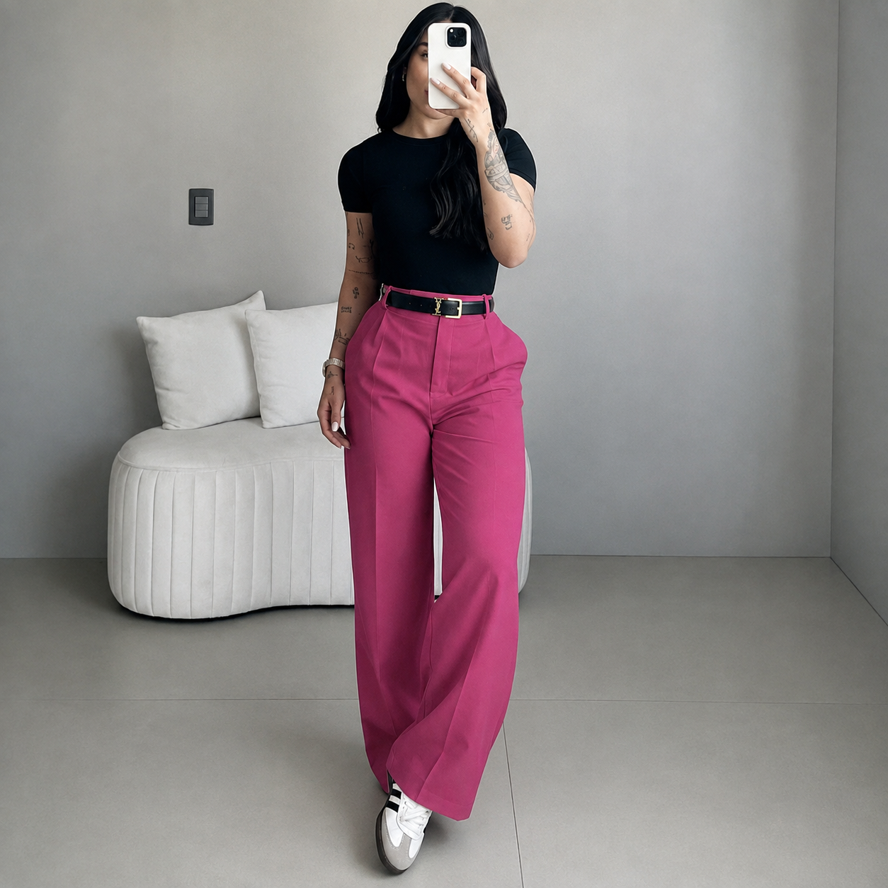 Casual Slim Bohemian Office Summer Wide Pants For Women