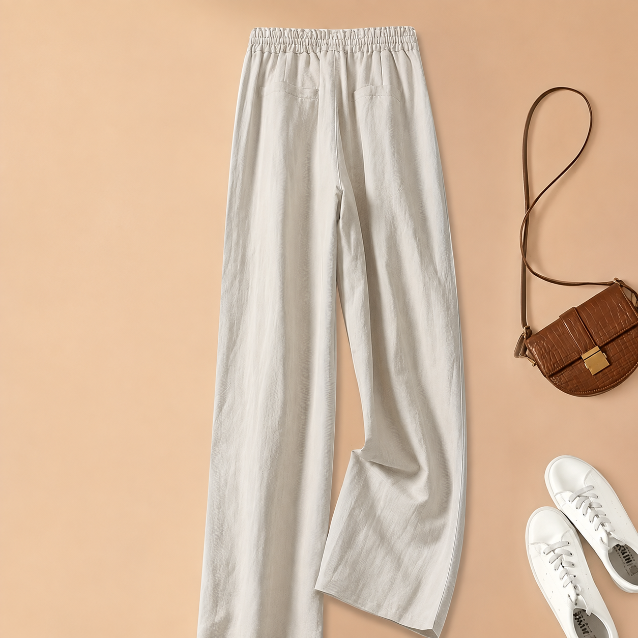 Vintage Themed Wide Loose Pants For Women