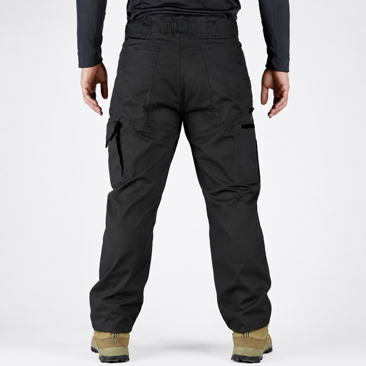 Regular Fit Tactical Cargo Pants With Pockets For Men