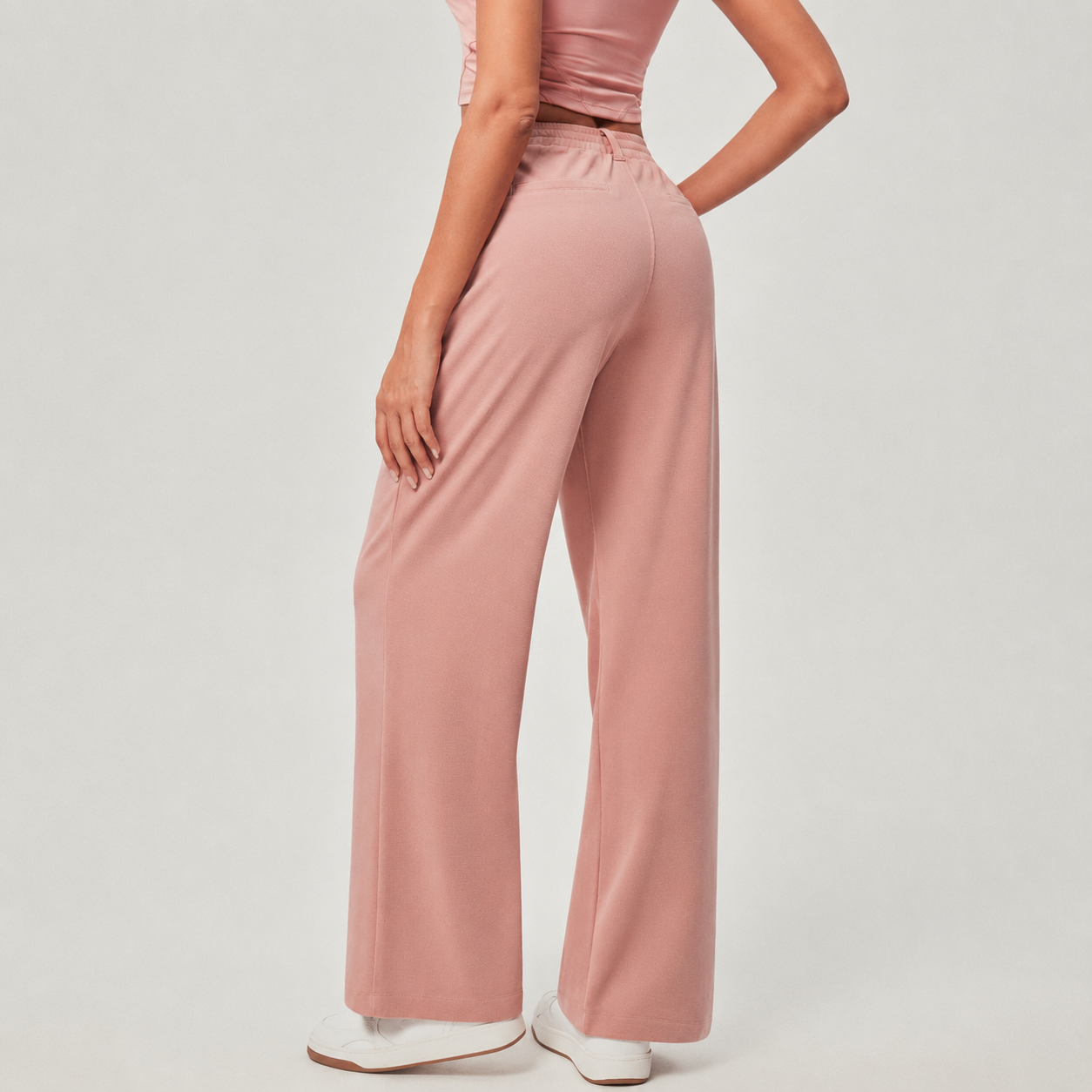 Stretchy Pull On Casual Pants For Women