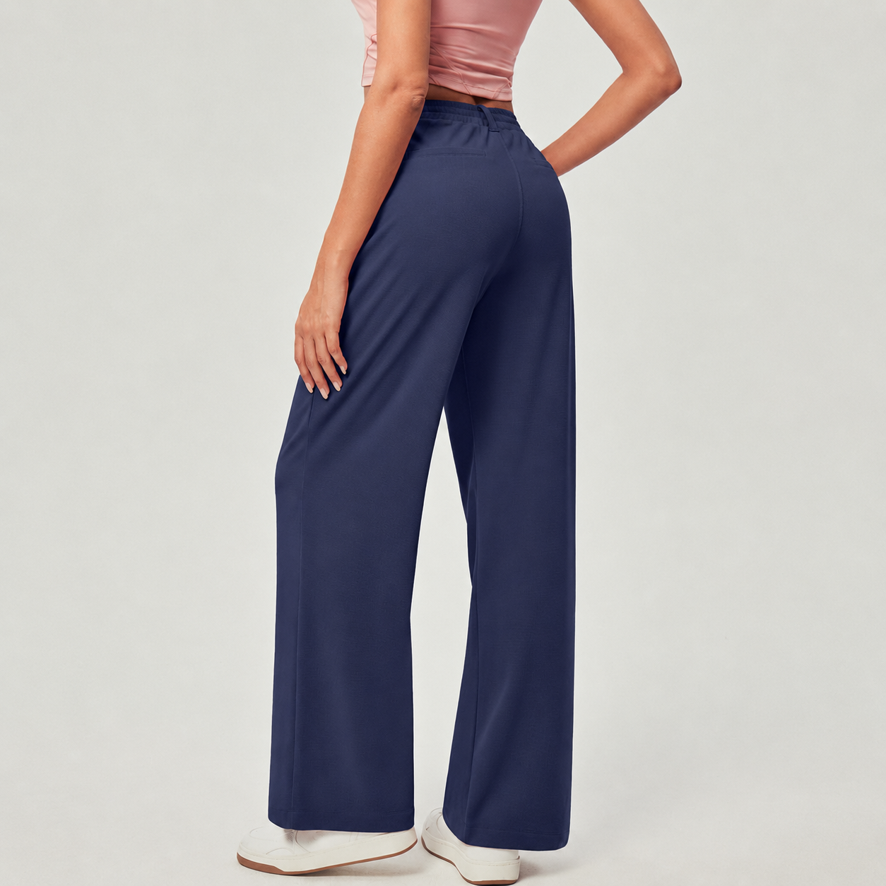 Stretchy Pull On Casual Pants For Women