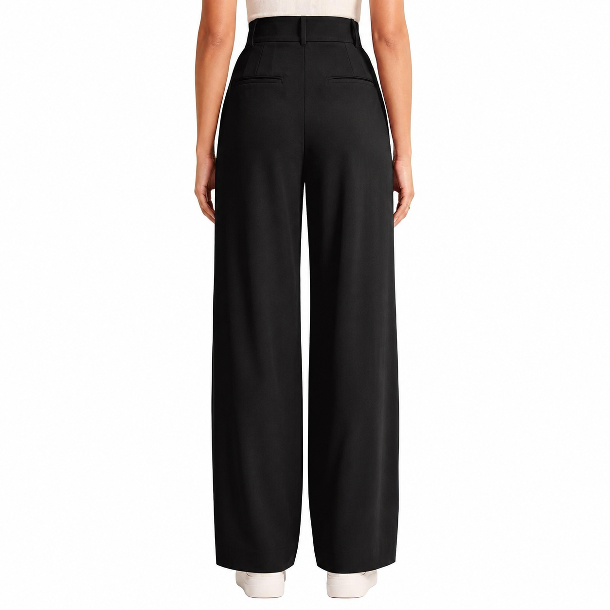 Solid Casual Pants With Pocket For Women
