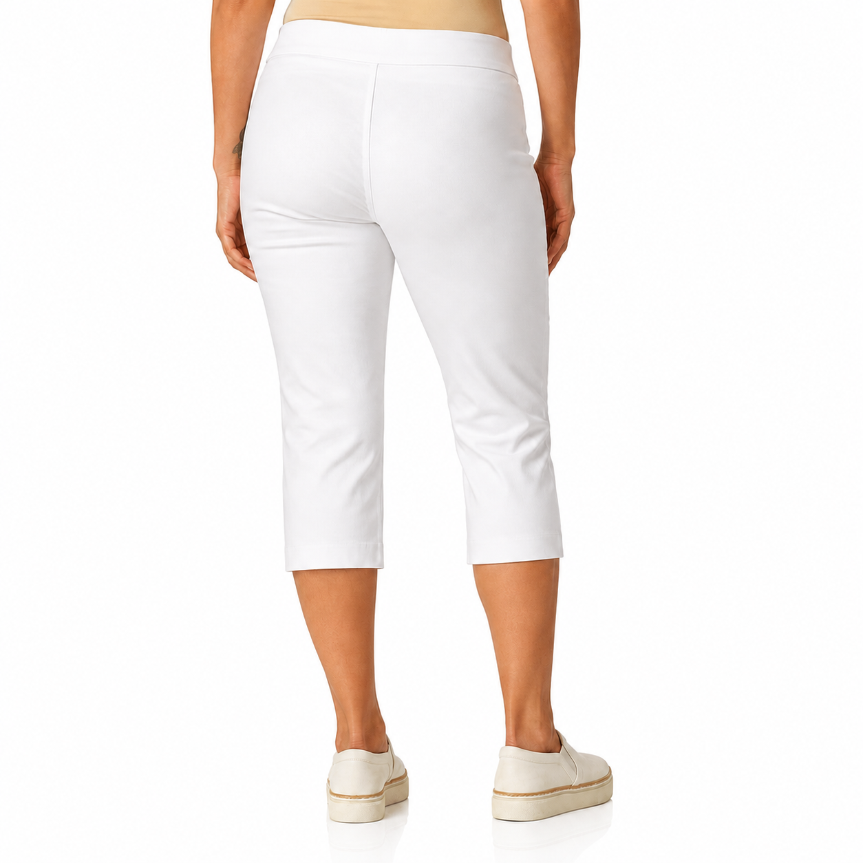 Pull On Stretch Capri Pants For Women