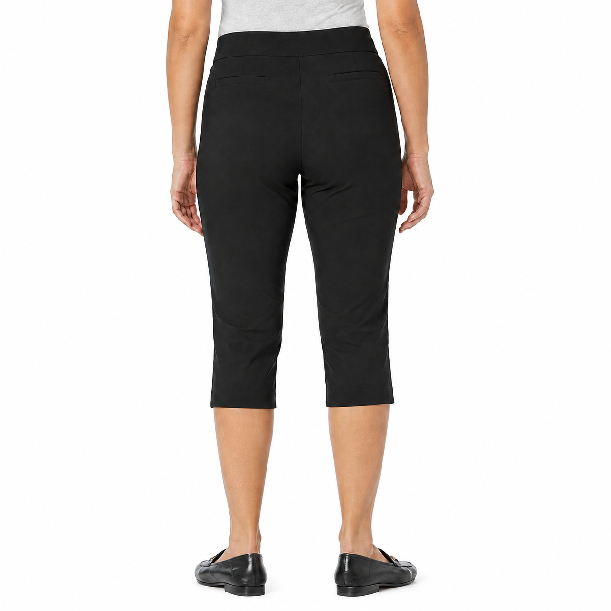 Pull On Stretch Capri Pants For Women