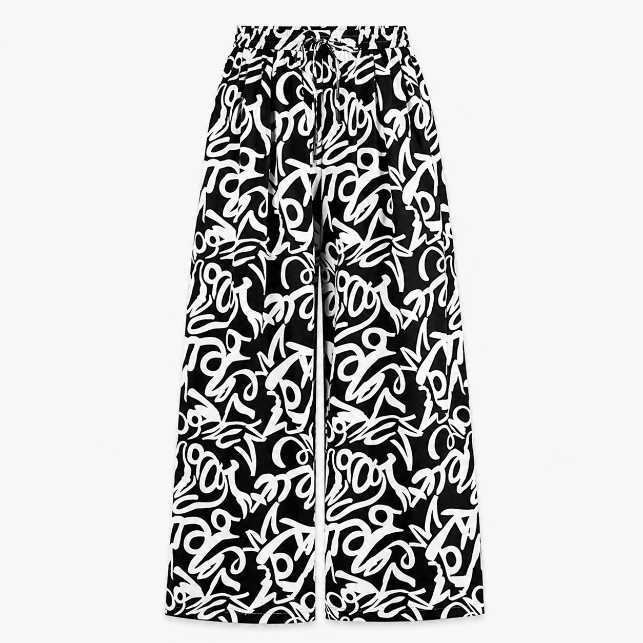 Lightweight Palazzo Pants With Elastic Fit For Women