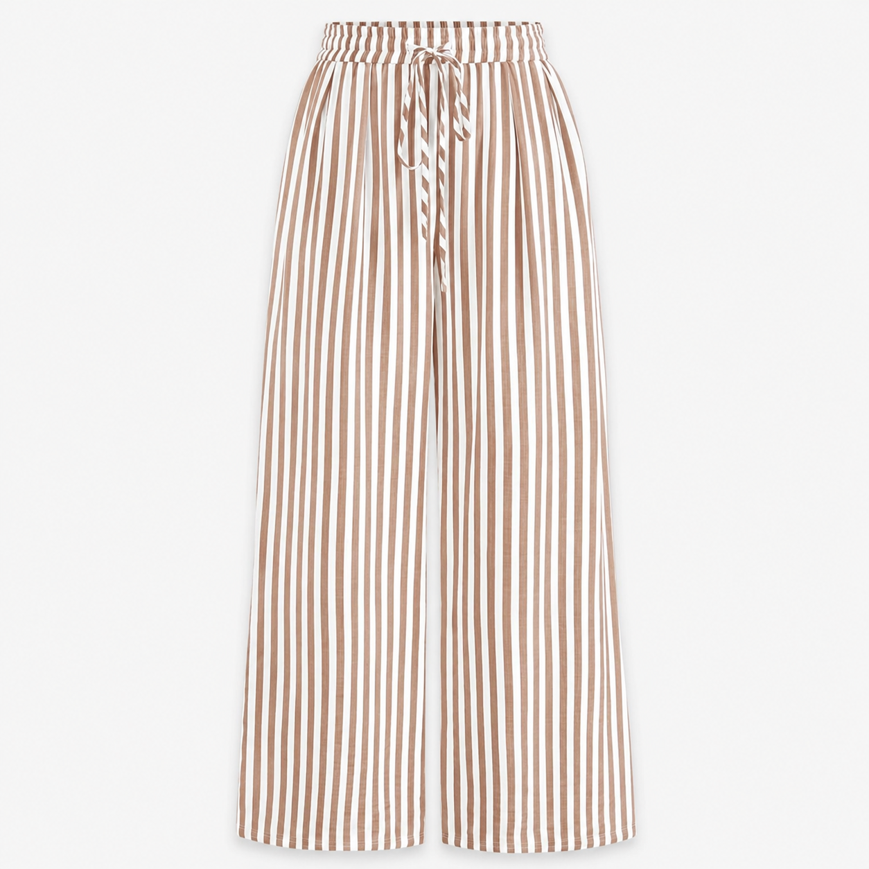Lightweight Palazzo Pants With Elastic Fit For Women
