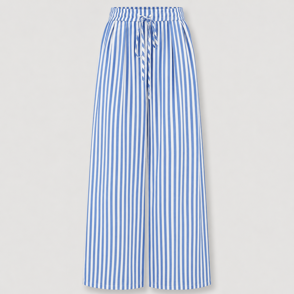 Lightweight Palazzo Pants With Elastic Fit For Women